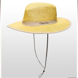 Outdoor Research Papyrus Brim Sunhat Khaki Yellow Wide-Brim Hat
